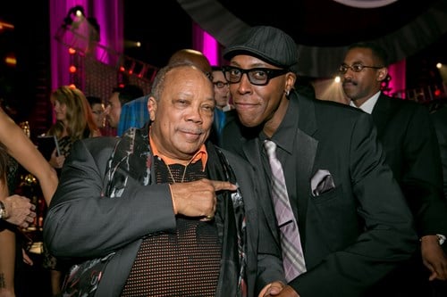 Quincy Jones and Arsenio Hall at the 2013 Power of Love gala.
