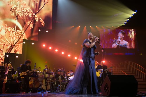 Queen Latifah performs at the 2014 Power of Love gala.