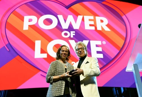Lonnie Ali and Siegfried Fischbacher at the 2019 Power of Love gala
