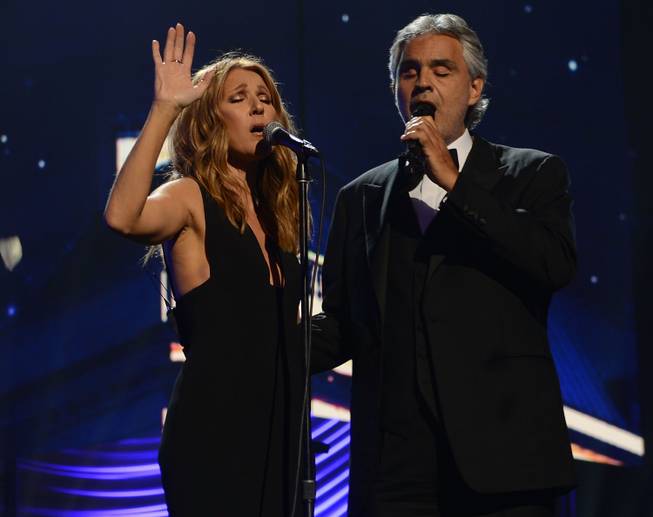 Boosted by Andrea Bocelli and Celine Dion, Keep Memory Alive gala is equal parts power and love