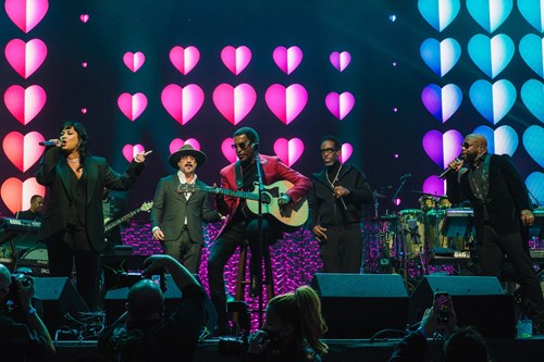 Demi Lovato, AJ McLean, Babyface, and Shawn Stockman perform at the 25th annual Power of Love gala.