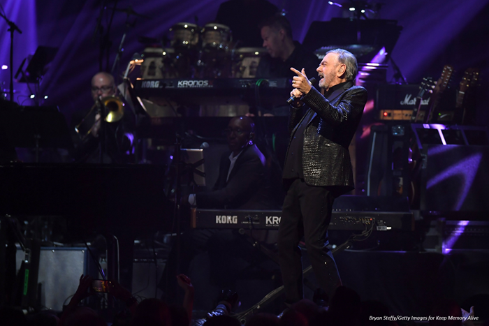 Neil Diamond performs at the 2020 Power of Love gala