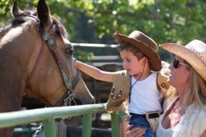 kid with horse